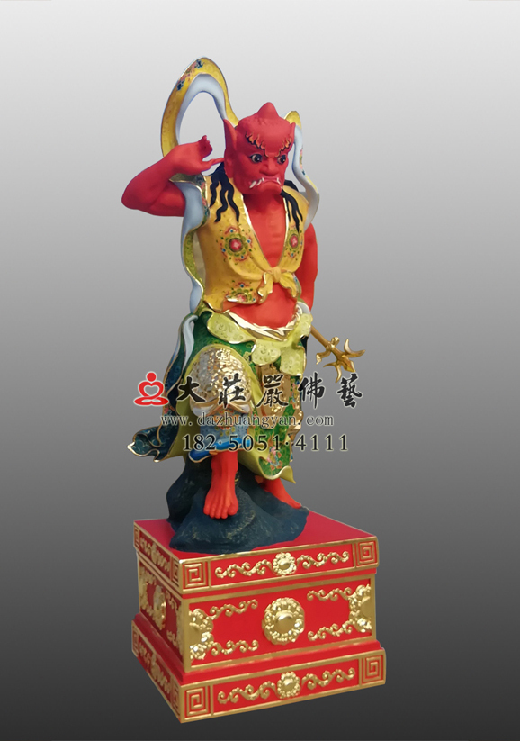 順風耳彩繪塑像