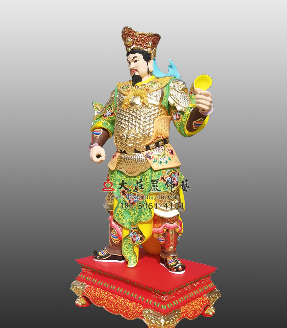 甲午神將韋玉卿左側(cè)彩繪神像