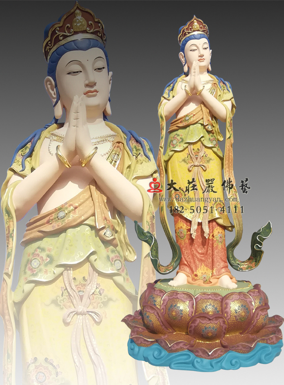 八大菩薩之觀音菩薩彩繪佛像 八大菩薩之觀音菩薩彩繪佛像